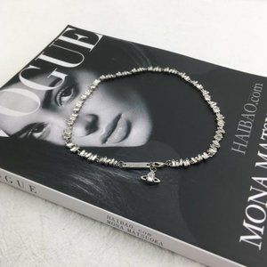 Vivienne Westwood Silver Border Square Necklace